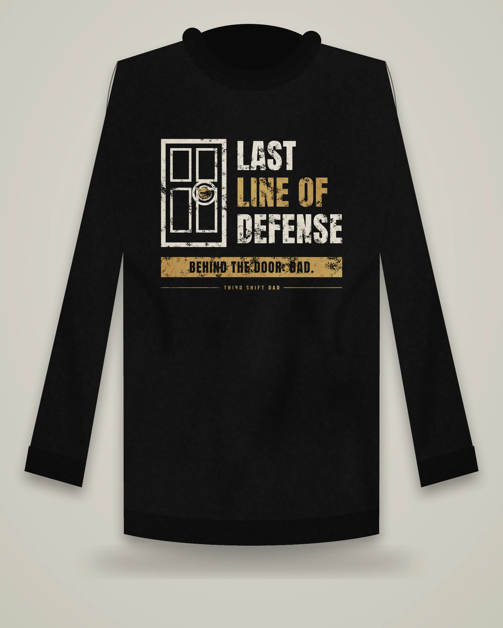 Last Line Of Defense Crewneck, Black