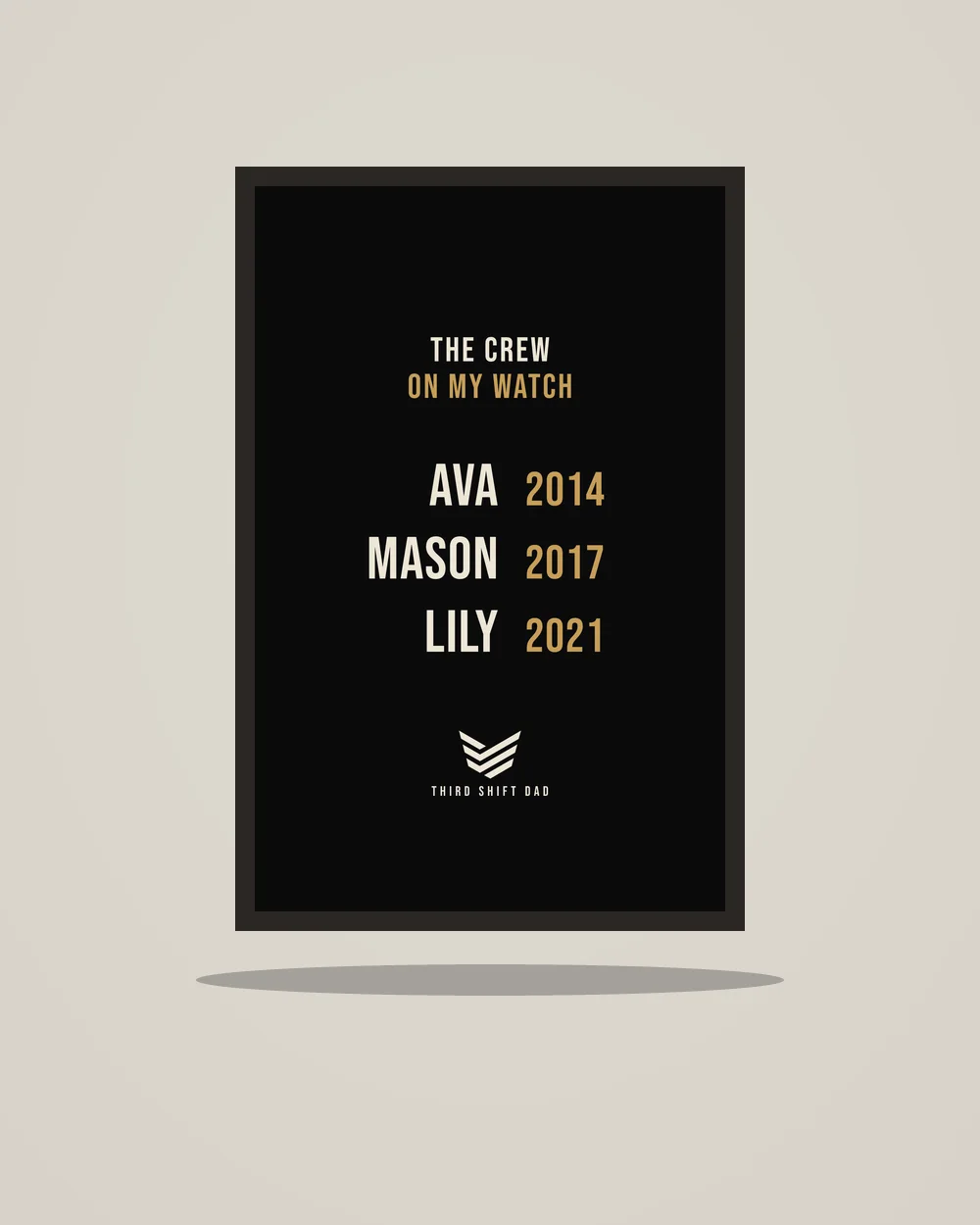 Family Names Print