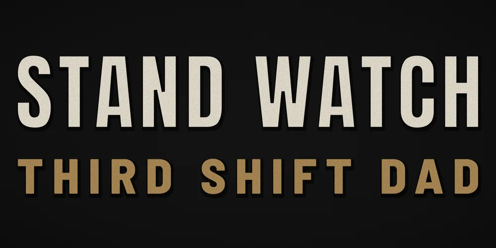 Stand Watch Dad Cap, Black, view 6