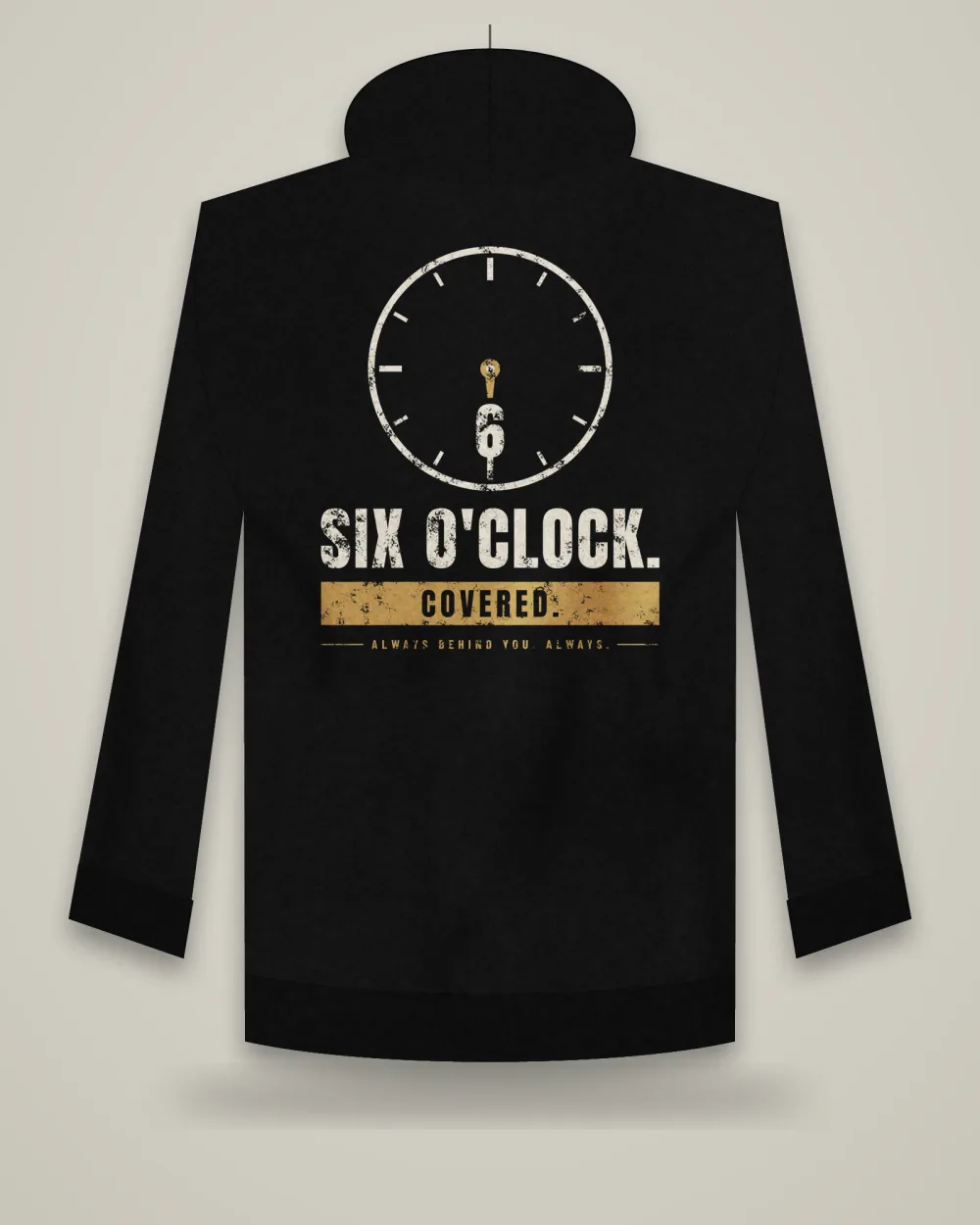 Six O'Clock Covered Hoodie, Black, view 3