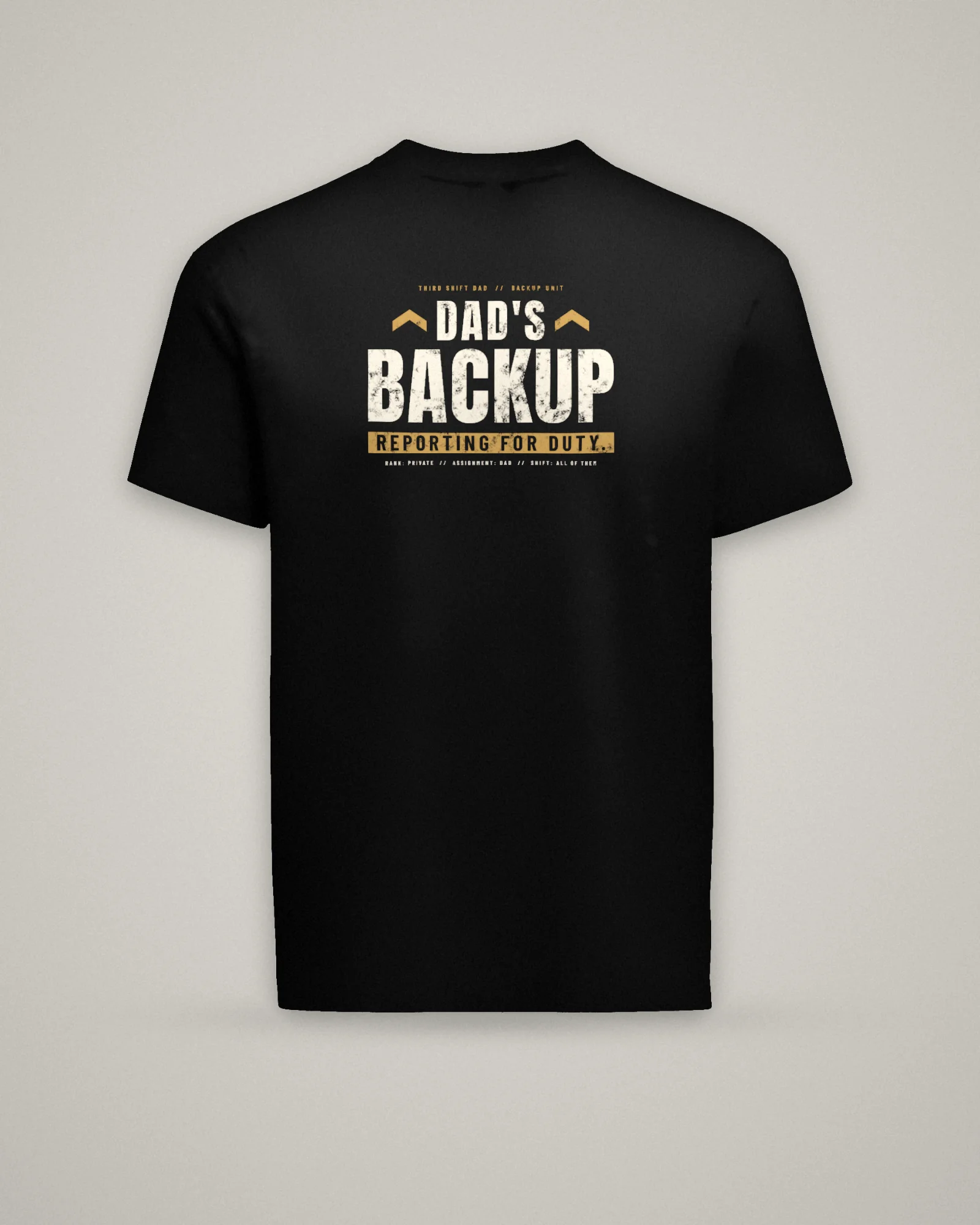 Dad's Backup Tee, Black, view 3