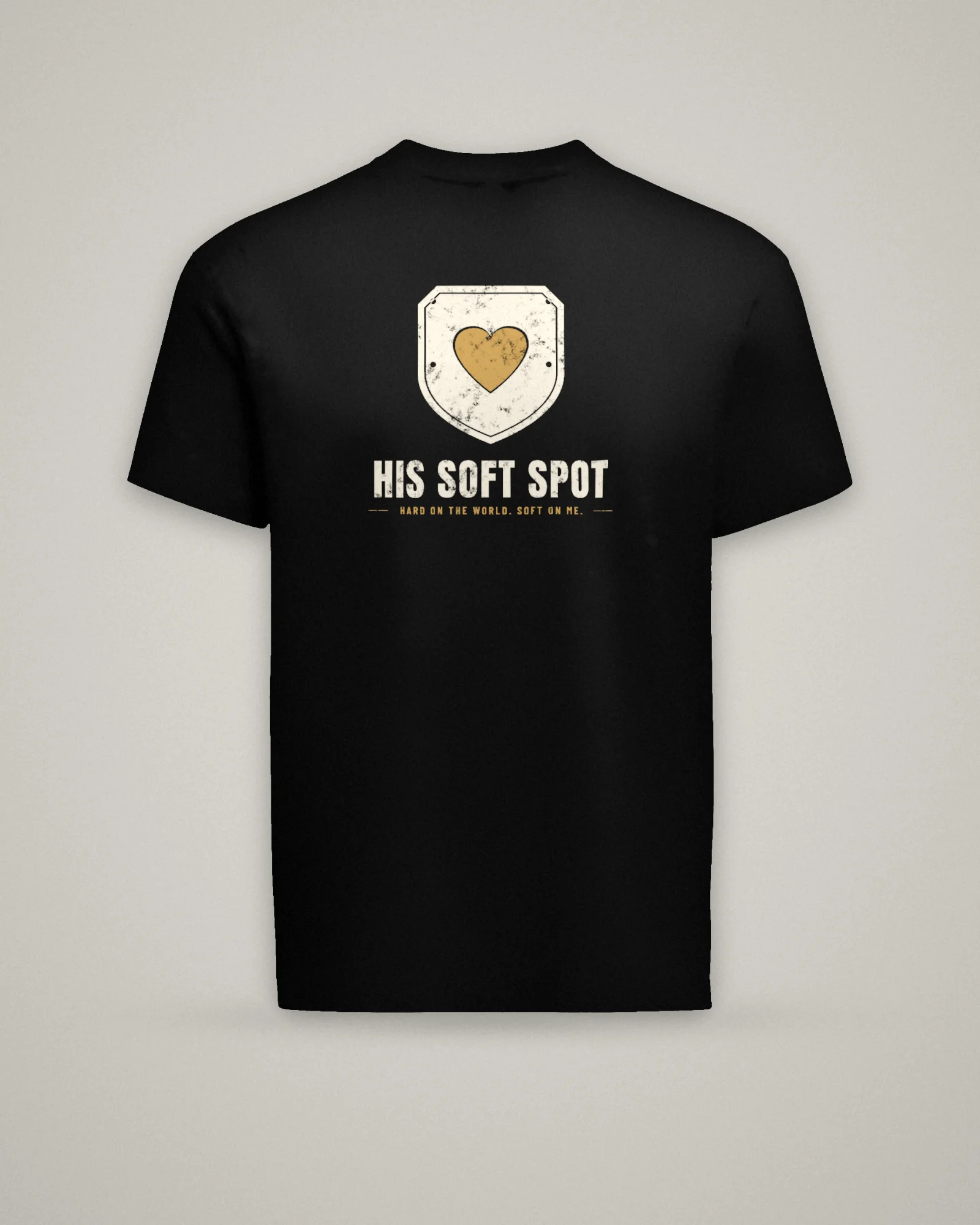 His Soft Spot Tee, Black, view 3