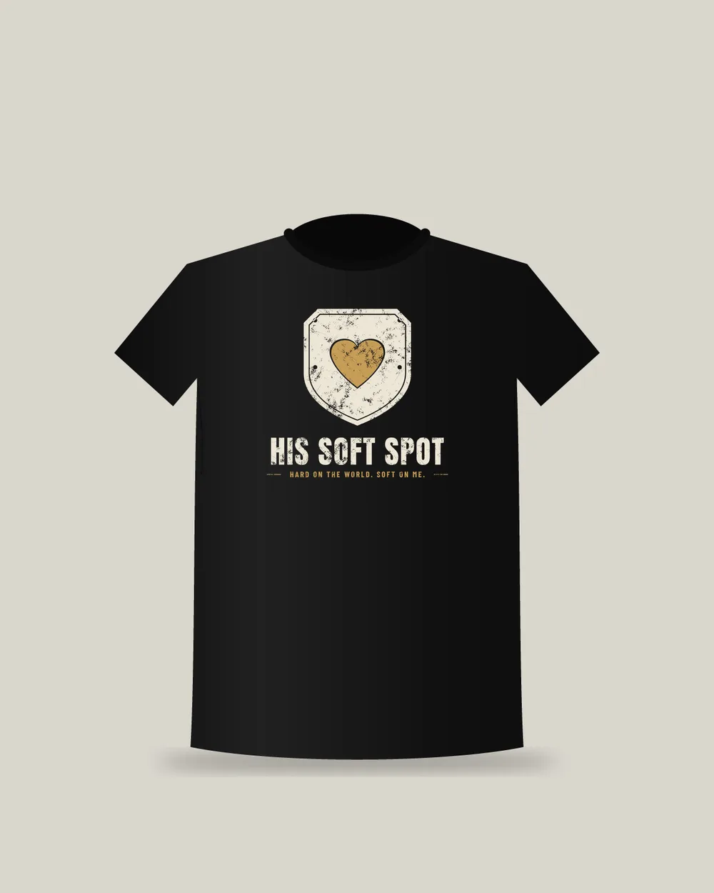 His Soft Spot Tee, Black, view 4