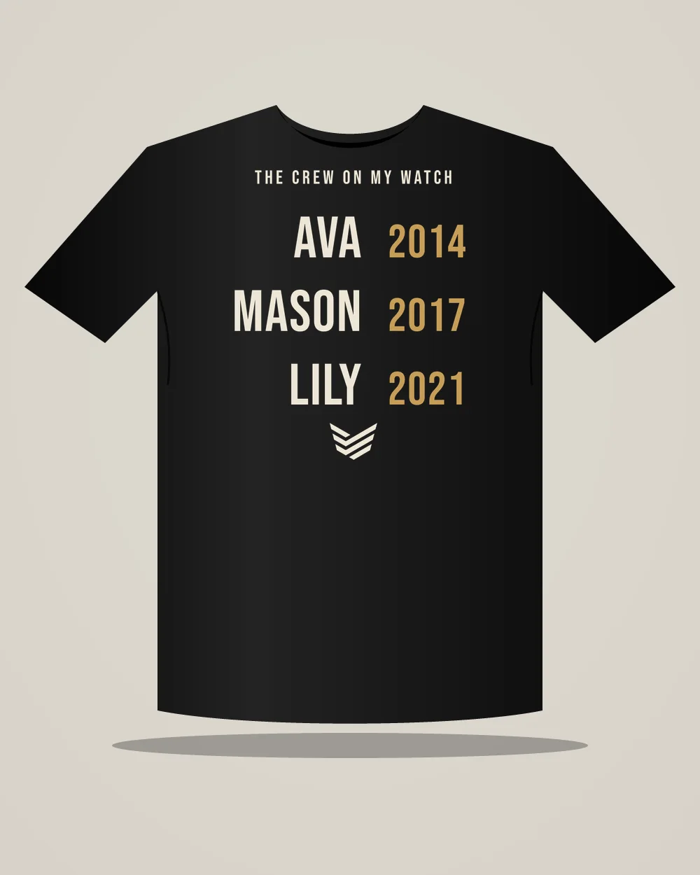Names and Years Tee