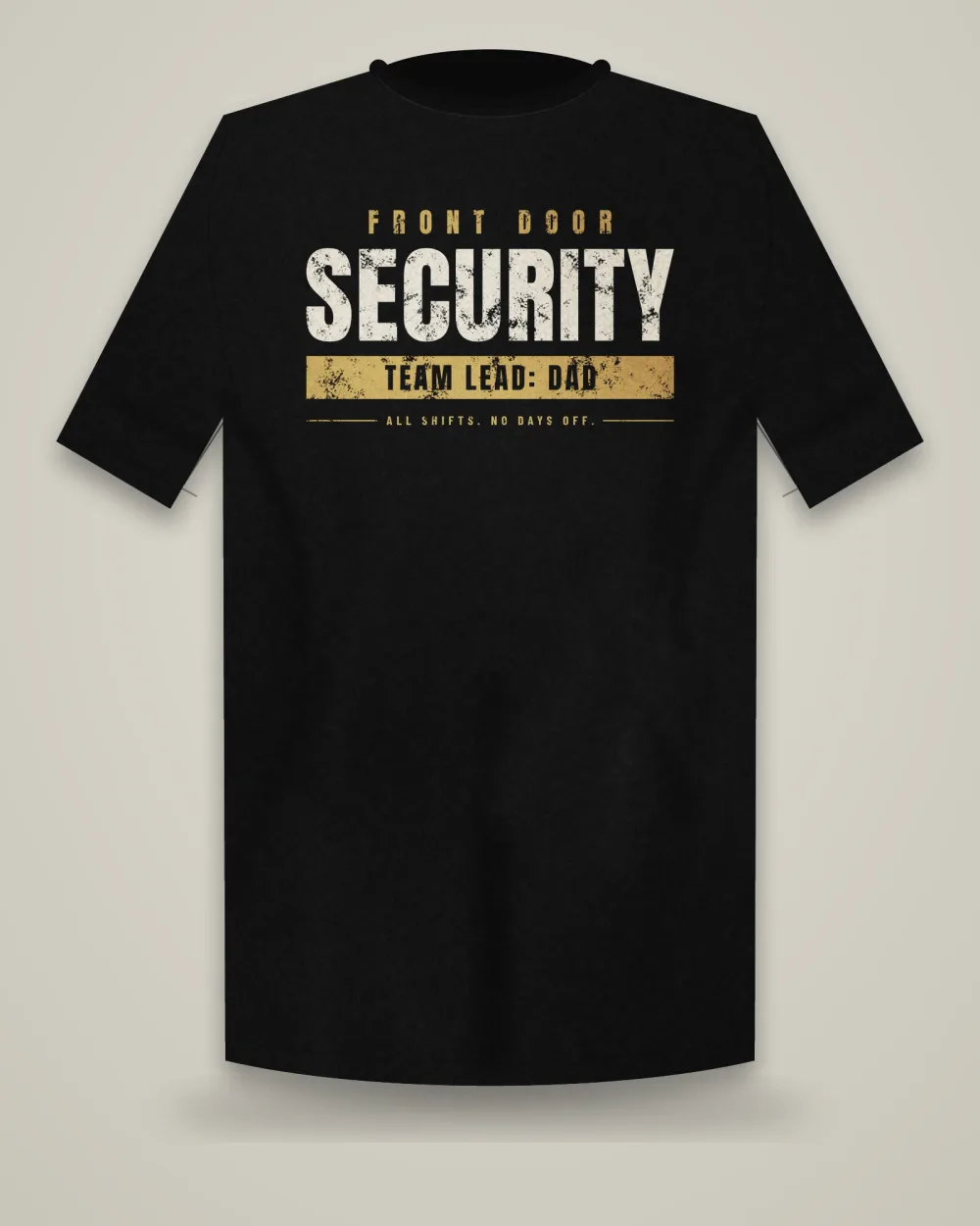 Front Door Security Tee, Black, view 7