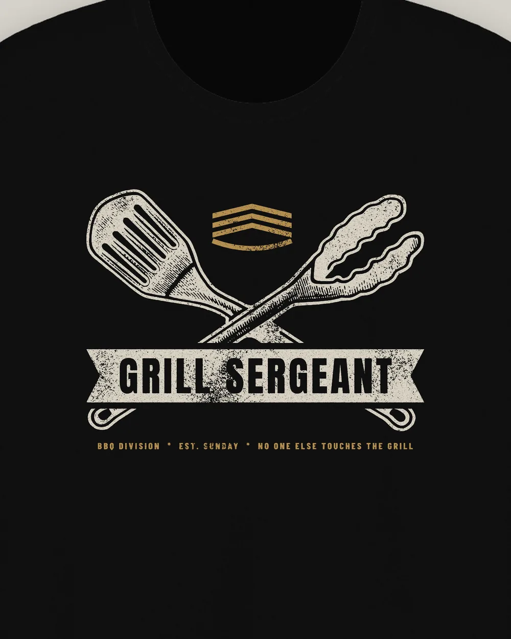 Grill Sergeant Tee, Black, view 6
