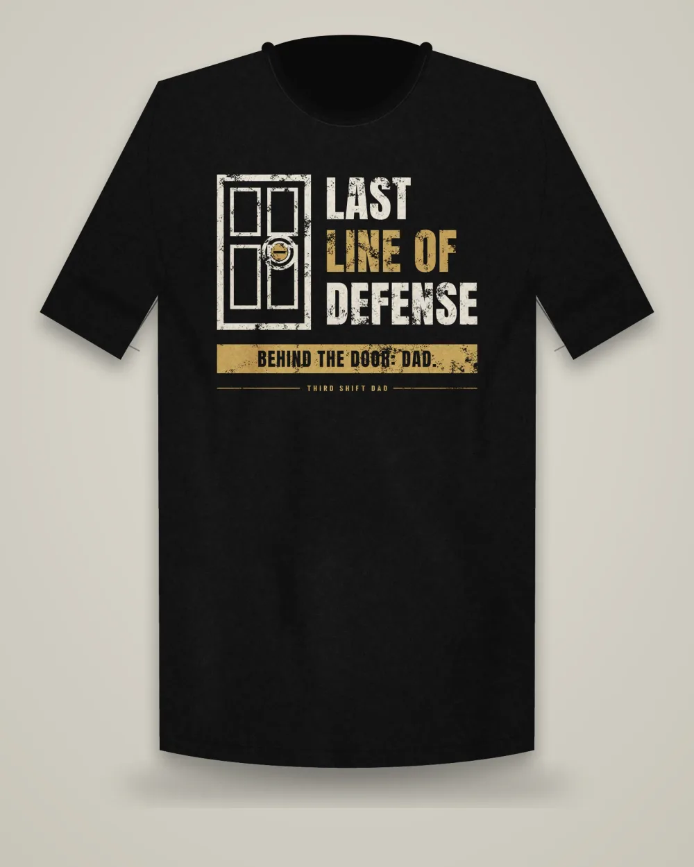 Last Line Of Defense Tee, Black, view 3