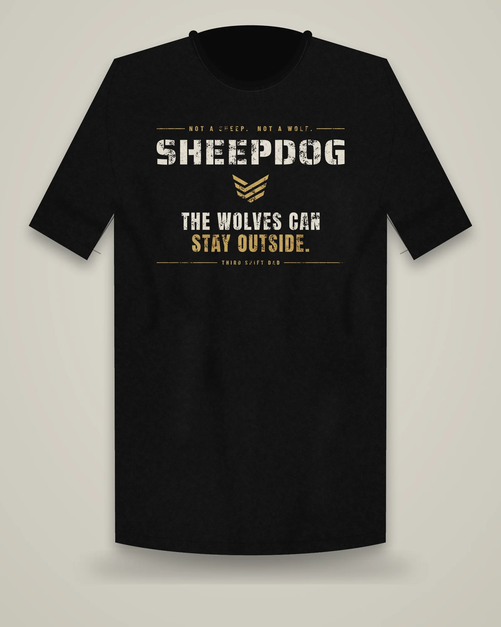 Sheepdog Tee, Black, view 3