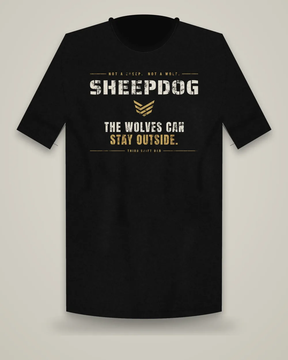 Sheepdog Tee, Black, view 4