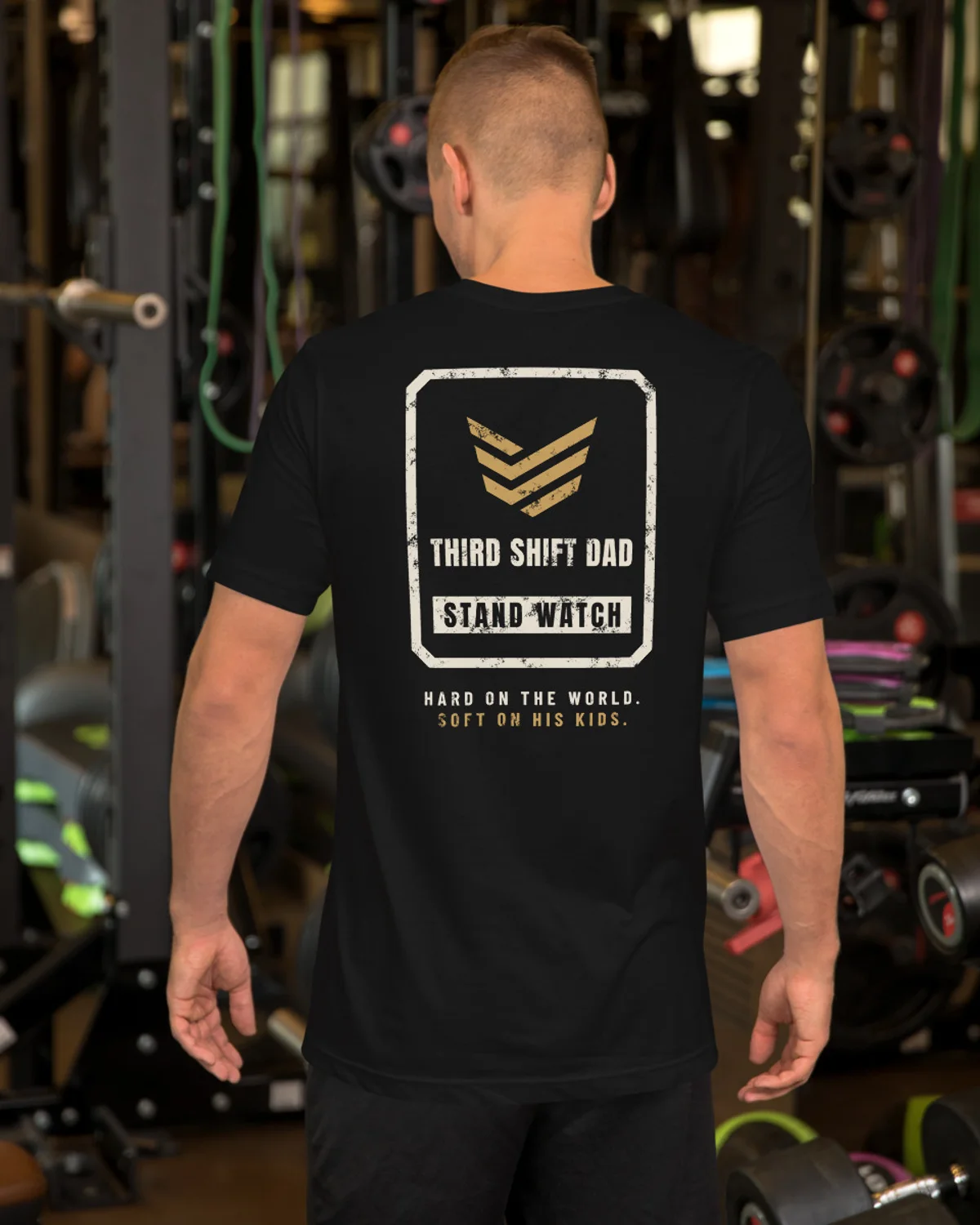 Stand Watch Tee, Black, view 3