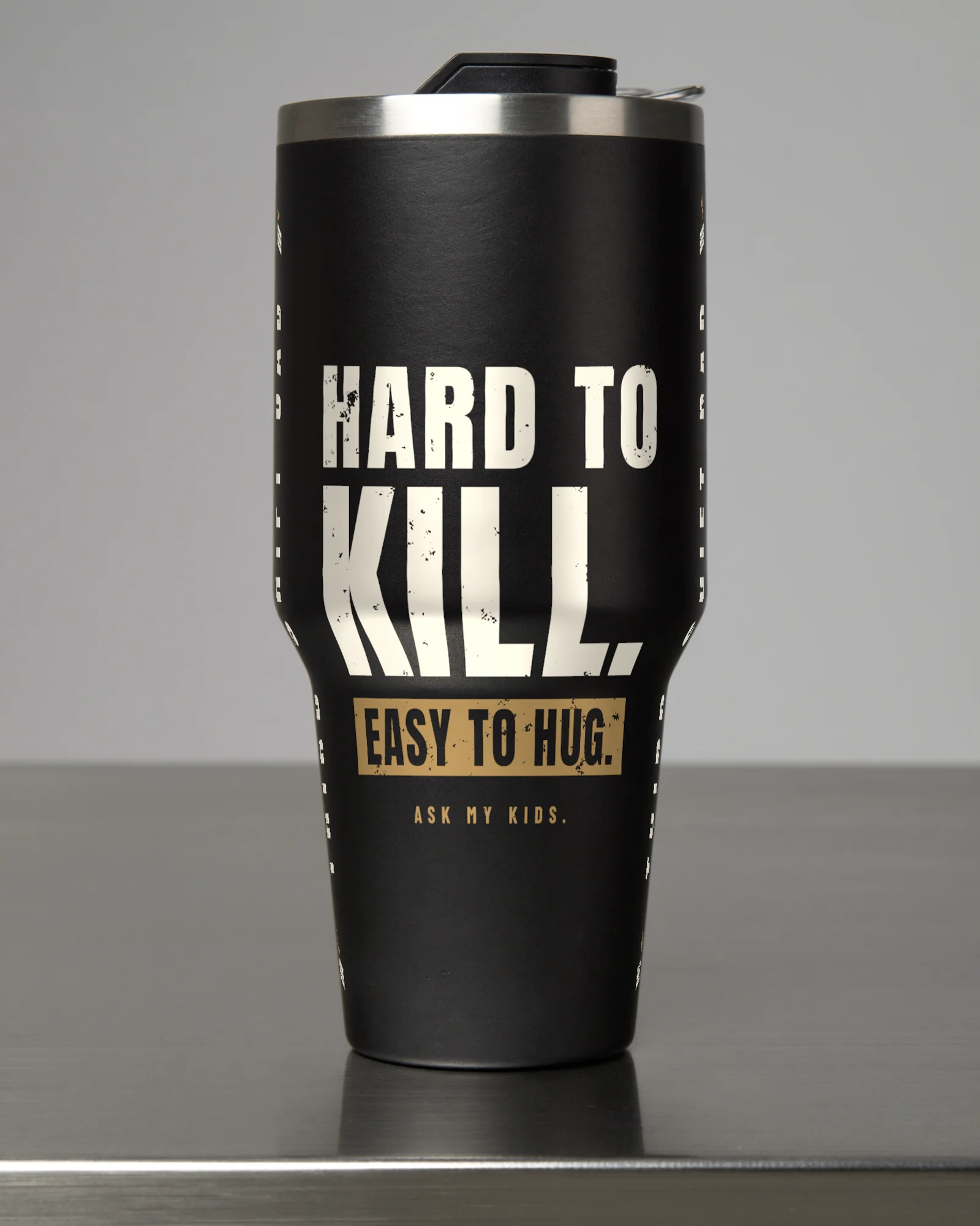Hard to Kill Tumbler, Black, view 3